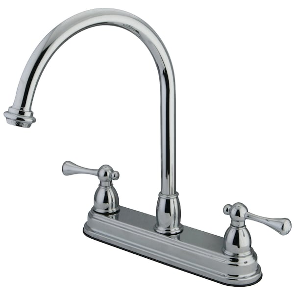 Kingston Brass 8" Centerset Kitchen Faucet, Chrome KB3741BL - main